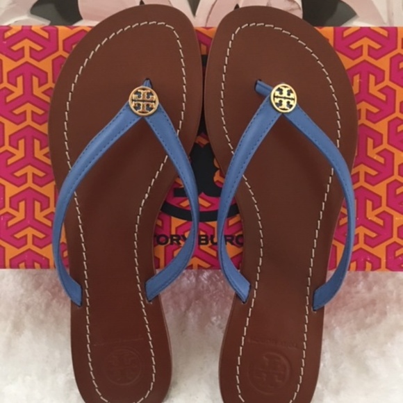 Tory Burch Shoes - Tory Burch Chambray Terra Thong Veg Leather